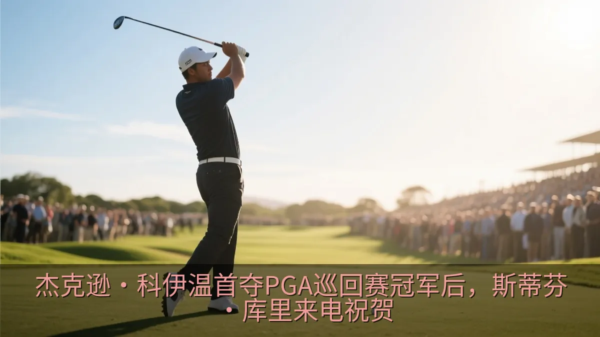 高尔夫球手在阳光下挥杆比赛